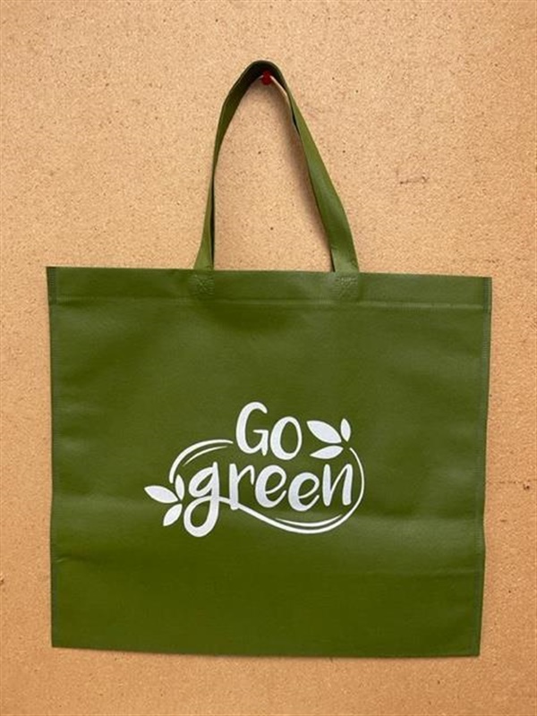 Non-Woven Go Green Reusable Tote Shopping Bag